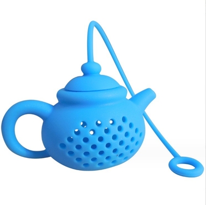 Diffusore di filtri di foglie di sacchetto di tè in silicone Infusore di tè portatile per la forma creativa della teiera