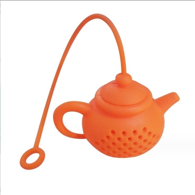 Diffusore di filtri di foglie di sacchetto di tè in silicone Infusore di tè portatile per la forma creativa della teiera
