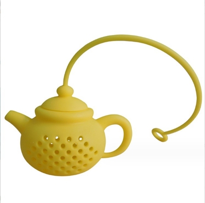 Diffusore di filtri di foglie di sacchetto di tè in silicone Infusore di tè portatile per la forma creativa della teiera