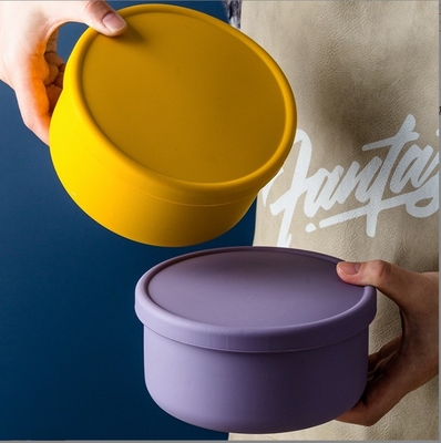 Un'alimentazione sana resa facile con la nostra scatola da pranzo in silicone portatile da 9 cm x 14 cm