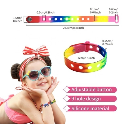 Braccialetto in silicone colorato braccialetto regolabile per incantesimi e scarpe a fascia