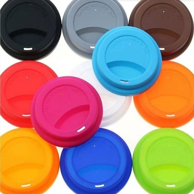8cm e 9cm Capo di tazza di silicone colore abbronzato sostenibile per copertura tazza di caffè