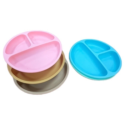 Piatto in silicone di qualità alimentare Nessun Disegno Stile Cucina Tipo Piatto per bambini piccoli e bambini