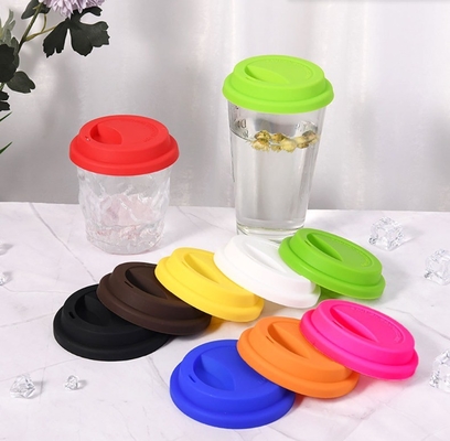 Tipo di bevande Tazze Dischi Riutilizzabile Tazza da caffè in silicone Copertura Tazza di gomma colorata