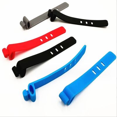 Organizzatore per portacavi a cinghia di silicone colorato per modellare cavi USB di qualità alimentare