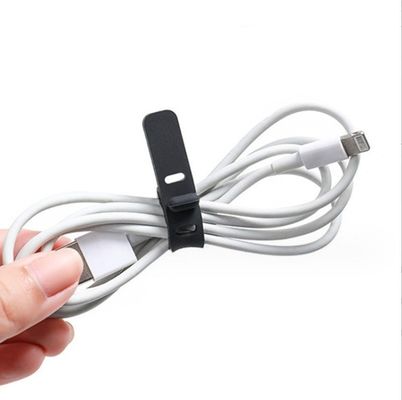 Organizzatore per portacavi a cinghia di silicone colorato per modellare cavi USB di qualità alimentare