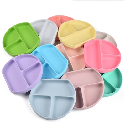 Produzione di piatti Piatto di aspirazione in silicone di qualità alimentare sicuro e durevole per bambino