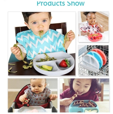 Produzione di piatti Piatto di aspirazione in silicone di qualità alimentare sicuro e durevole per bambino