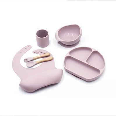 Set di alimentazione in silicone Best seller Prodotti per bambini Piatti per bambini Set per neonati Set regalo
