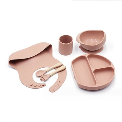 Set di alimentazione in silicone Best seller Prodotti per bambini Piatti per bambini Set per neonati Set regalo
