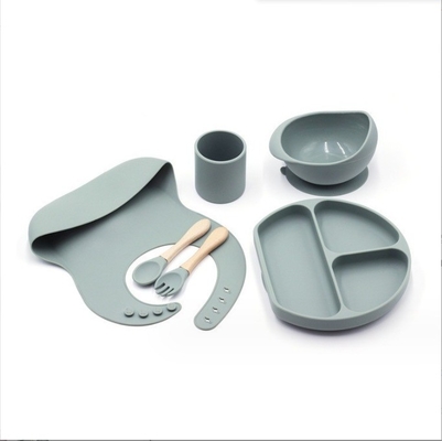 Set di alimentazione in silicone Best seller Prodotti per bambini Piatti per bambini Set per neonati Set regalo