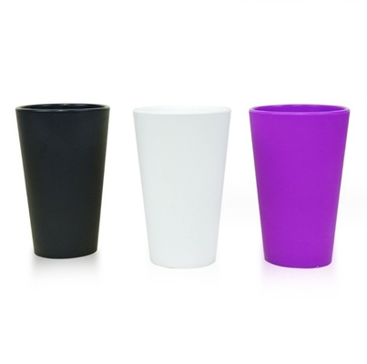 Tazza di silicone di qualità alimentare con maniglia per il viaggio in campo Logo personalizzato Tazza da bere senza BPA