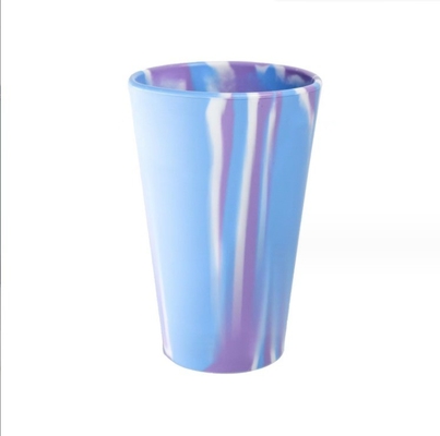 Nessuna Stile di design 100% di qualità alimentare Colori solidi misti Silicone indissolubile Acqua potabile Tazza di vino per i viaggi