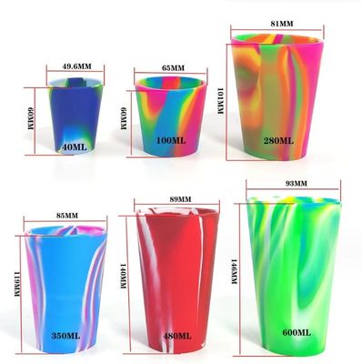 480 ml di bicchiere di vino in silicone con logo personalizzato