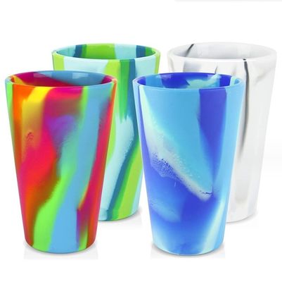 480 ml di bicchiere di vino in silicone con logo personalizzato