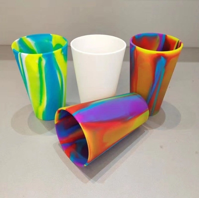 Tazza di silicone di qualità alimentare pieghevole Tazza da bere indistruttibile per viaggiare Colore misto