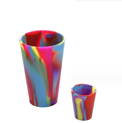 Tazza di silicone di qualità alimentare pieghevole Tazza da bere indistruttibile per viaggiare Colore misto
