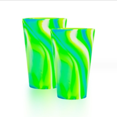 Tazza di silicone senza BPA Tazza indistruttibile per il consumo sostenibile di vino e birra in movimento