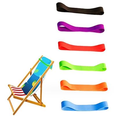 Poltrone da spiaggia di gomma di crociera elastico porta asciugamani per vacanze