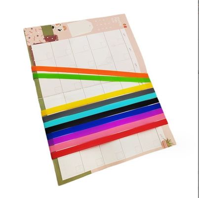 Strappo di silicone elastico per utensili da ufficio Libro di contabilità Libro di appunti Lunch Box Band Easy