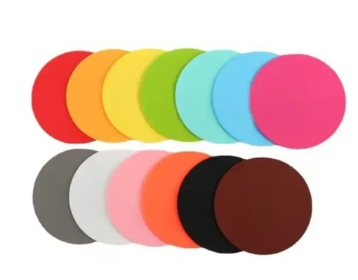Hotel Coaster con apribottiglie Forma rotonda Materiale di gomma morbida Fire Paint Seal Pad