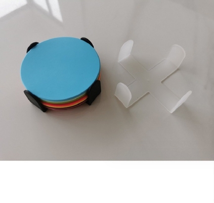 Hotel Coaster con apribottiglie Forma rotonda Materiale di gomma morbida Fire Paint Seal Pad