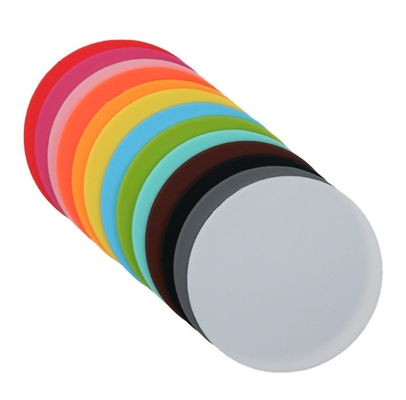 Coster di silicone 10CM Pad di isolamento rotondo Decorazione del tavolo Accessori Tipo Materassi Pad