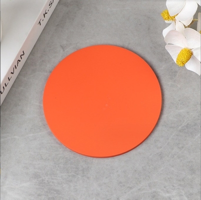 Tavolo rotondo con logo stampato su misura per tazze da bere Matta morbida in PVC in materiale resistente
