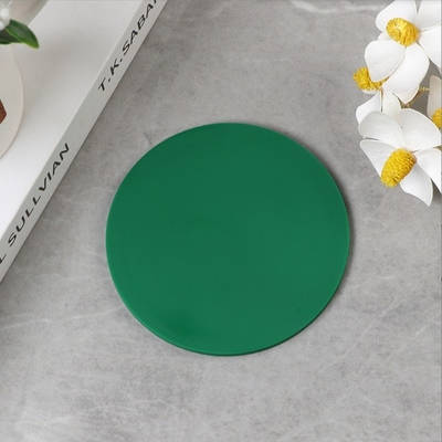 Tavolo rotondo con logo stampato su misura per tazze da bere Matta morbida in PVC in materiale resistente