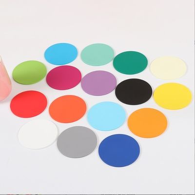 Sostenibile Plastica Rotonda Soft PVC Coppa Coaster per bere con Logo personalizzato
