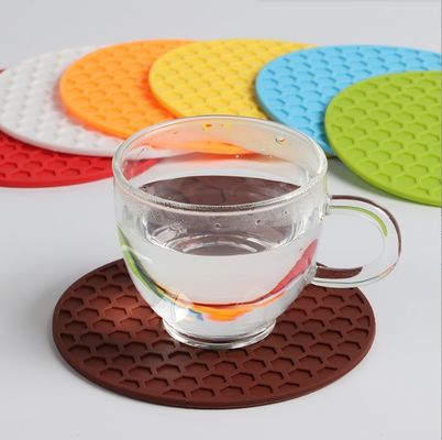 Matto di cuscinetto di silicone ad assorbimento a scanalatura profonda per tazza di caffè a tazza resistente al calore