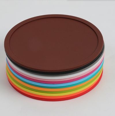 Costerie in silicone personalizzate per tappetini rotondi sostenibili per la casa e l'ufficio