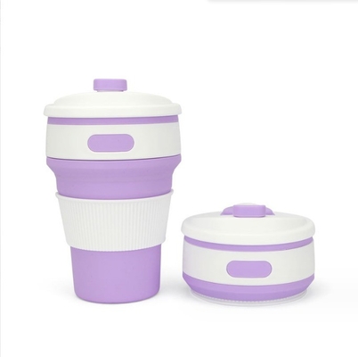 Conveniente tazza di caffè in silicone pieghevole da 350 ml per regali e appassionati di attività all'aria aperta