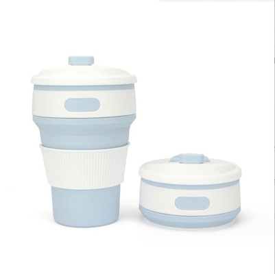 Conveniente tazza di caffè in silicone pieghevole da 350 ml per regali e appassionati di attività all'aria aperta