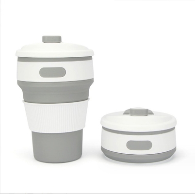 Conveniente tazza di caffè in silicone pieghevole da 350 ml per regali e appassionati di attività all'aria aperta