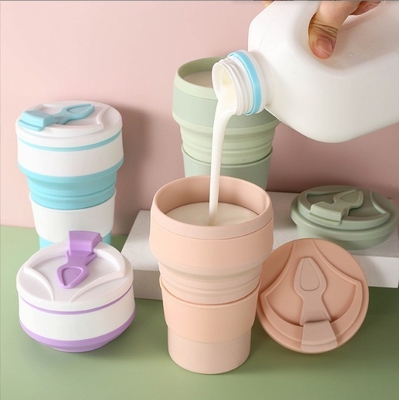 American Style Collapsible Travel Sport Mug presenta un design per tazze di silicio pieghevoli