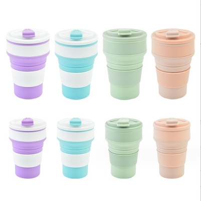 American Style Collapsible Travel Sport Mug presenta un design per tazze di silicio pieghevoli