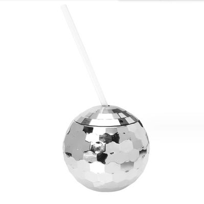 Tazze da discoteca in stile americano 600 ml uniche con palline elettroplate Flash sferiche a doppia parete Tazze di plastica