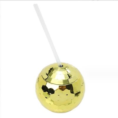 Tazze da discoteca in stile americano 600 ml uniche con palline elettroplate Flash sferiche a doppia parete Tazze di plastica