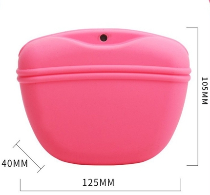 Cane da passeggio in alluminio Silicone Dog Food Snack Bag Portable Waist Pack per l'addestramento degli animali domestici