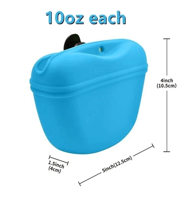 Servizio di taglio Borsa portatile per cani in silicone con chiusura magnetica e sacchetto per la cintura