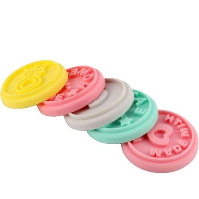 Timbri in silicone personalizzati sostenibili Timbri per biscotti di qualità alimentare con maniglia in legno
