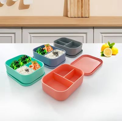 Scatola da pranzo in silicone a prova di perdite per cibo per bambini Capacità di stoccaggio 0-1L e BPA FREE