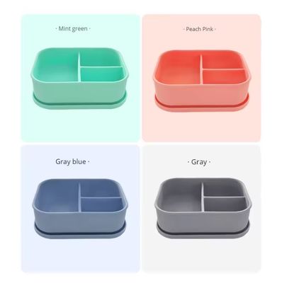 Contenitore per la conservazione degli alimenti in silicone Bento per bambini scolastici