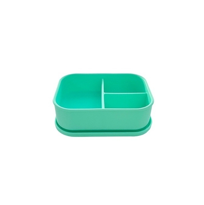 Contenitore per alimenti e cucina 3 compartimenti Bento silicone box per bambini