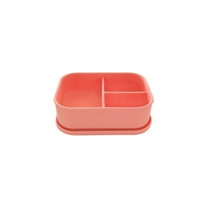 Contenitore per alimenti e cucina 3 compartimenti Bento silicone box per bambini