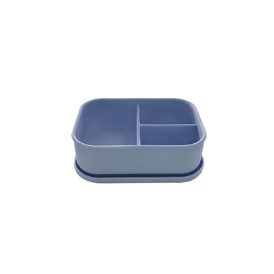 Contenitore per alimenti e cucina 3 compartimenti Bento silicone box per bambini