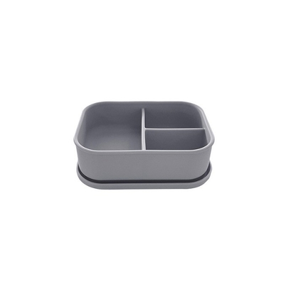 Contenitore per alimenti e cucina 3 compartimenti Bento silicone box per bambini