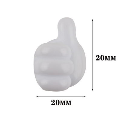 Stile iniezione di plastica di tipo PVC pollici verso l'alto per il gancio per la presa del cavo e il deposito delle chiavi