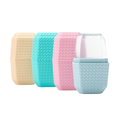Massaggiatore facciale in silicone per viso e occhi di qualità alimentare Ice Roller Cube per la cura della pelle